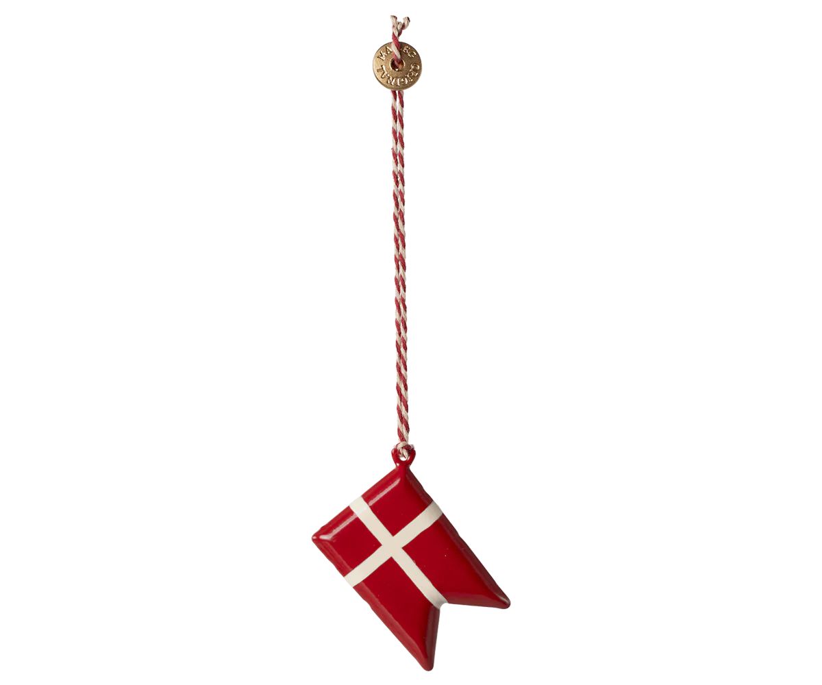 Maileg - Metalophæng Dannebrog