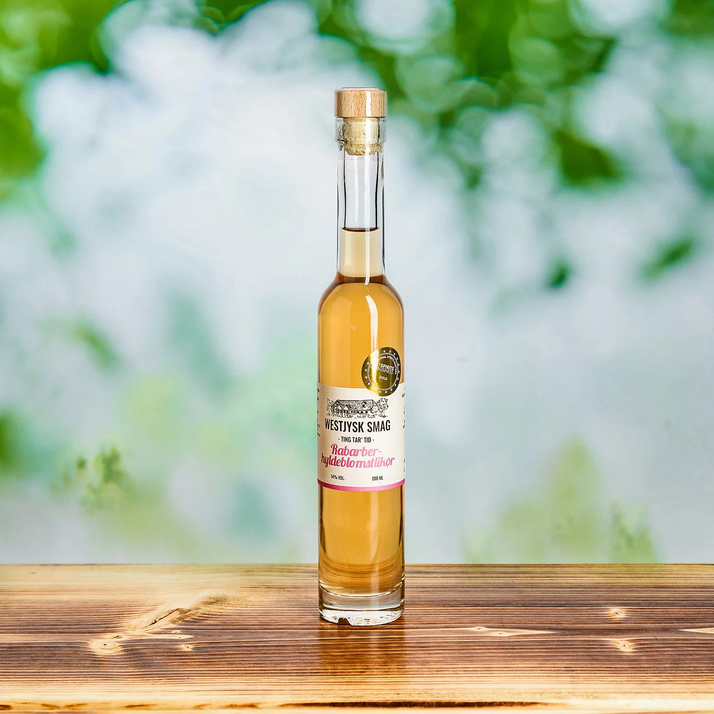 Westjysk Smag - Rabarber-Hyldeblomstlikør 200ml