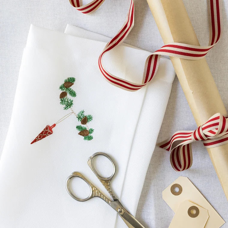 Langkilde & Søn - Juleserviet Rødt Kræmmehus