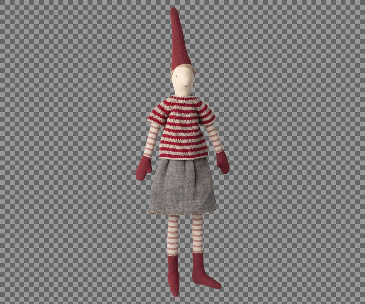 Maileg - Nisse Str. 3 Pige Nederdel Og Strikket Sweater