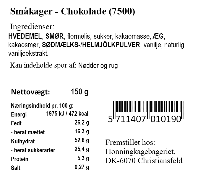 Xocolatl - Småkager Med Chokolade