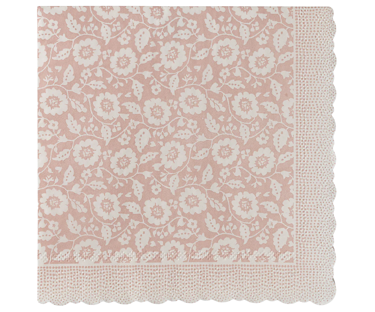 Maileg - Blomster Servietter - Rød