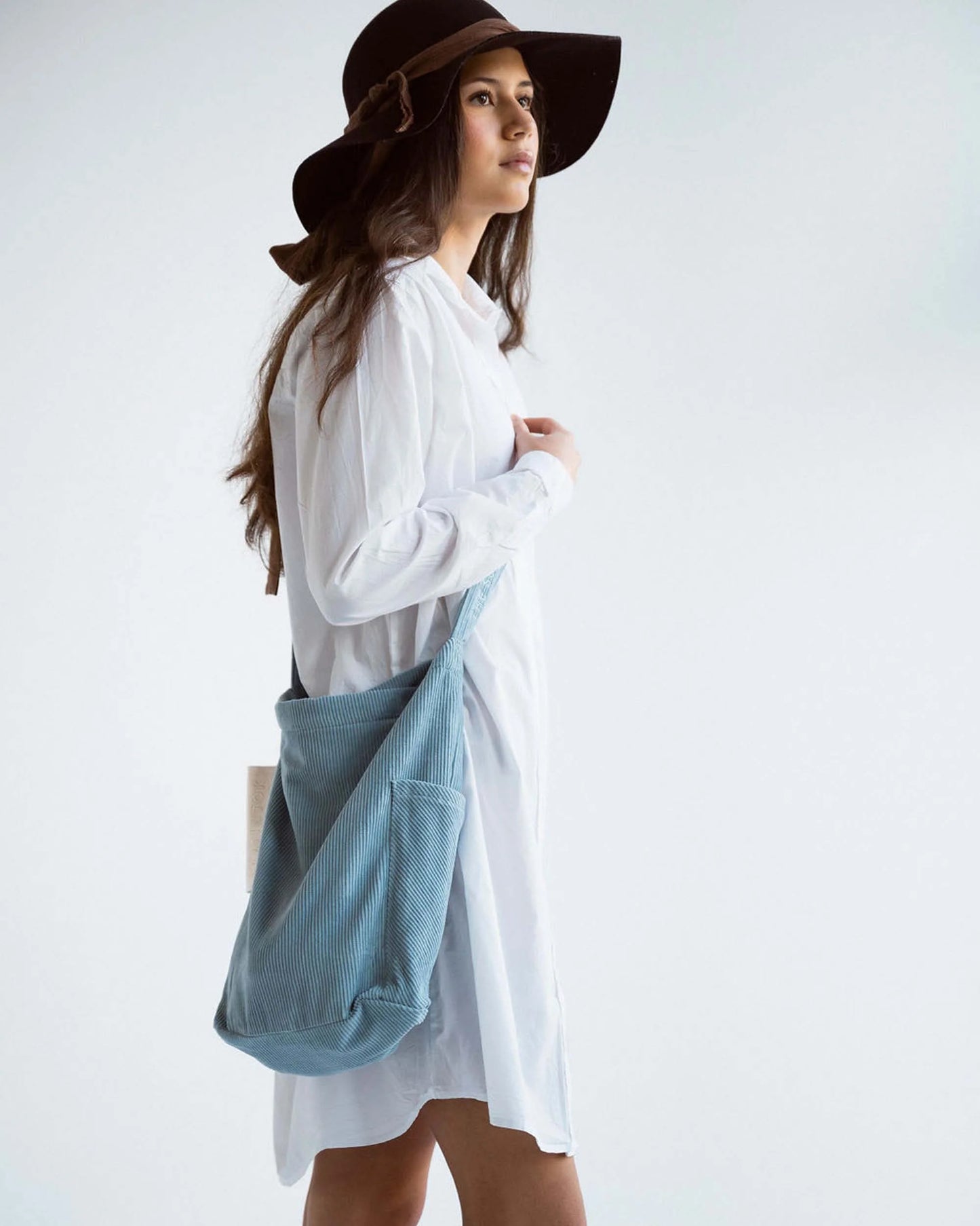 TinTok - Mati Corduroy Taske Ashley Blue