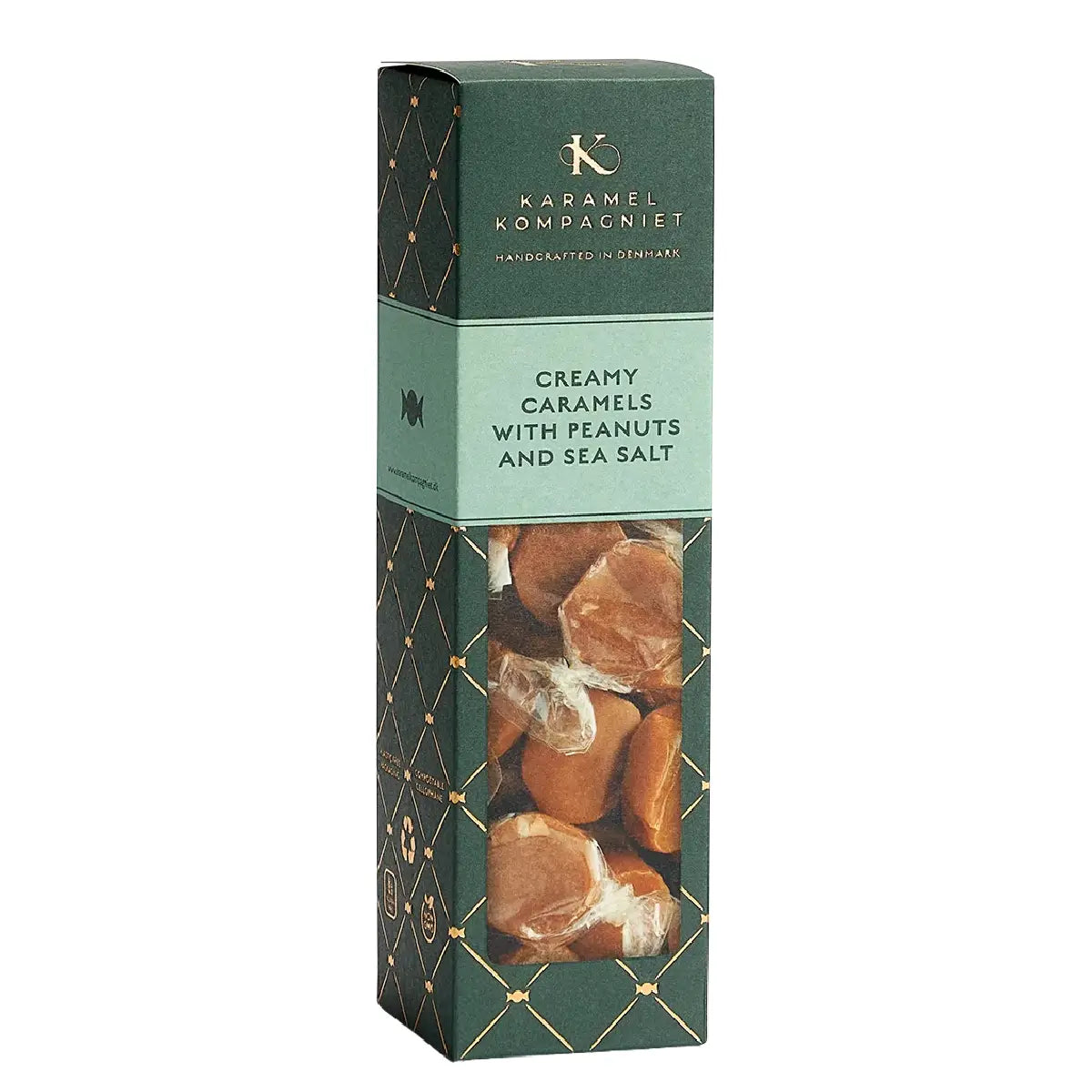 Karamel Kompagniet Creamy Caramels With Peanuts & Sea Salt med peanuts og sydesalt 138 g