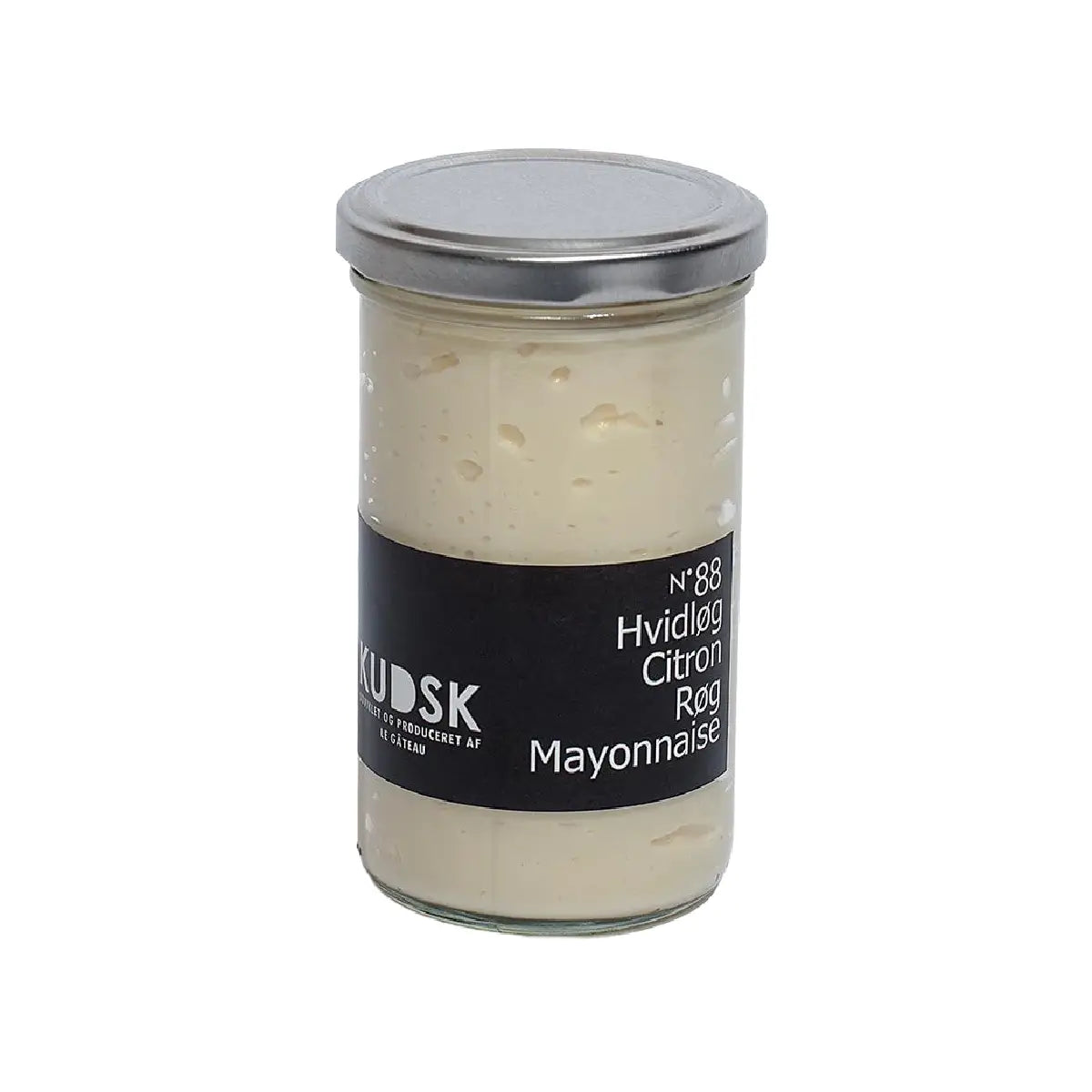 KUDSK Nr.88 Hvidløg Citron Røg Mayonnaise med hvidløg, citron og mild røgsmag, 225 g