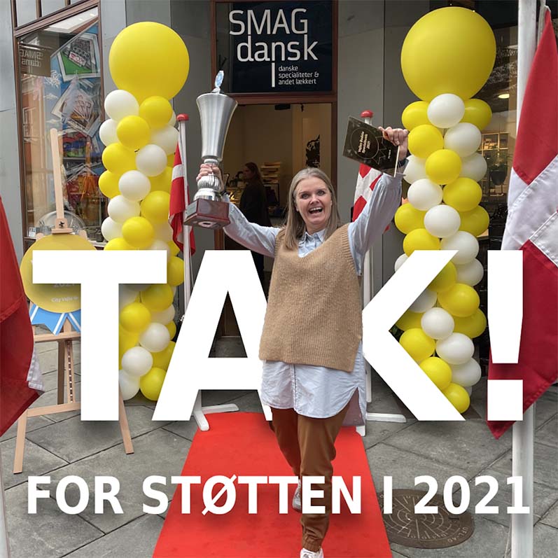 SMAGdansk - TAK! For støtten i 2021 - Vejles bedste specialbutik 2021
