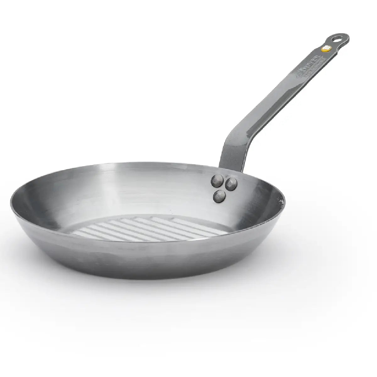 de Buyer MINERAL B grillpande Ø26 cm i kulstofstål med rillet bund