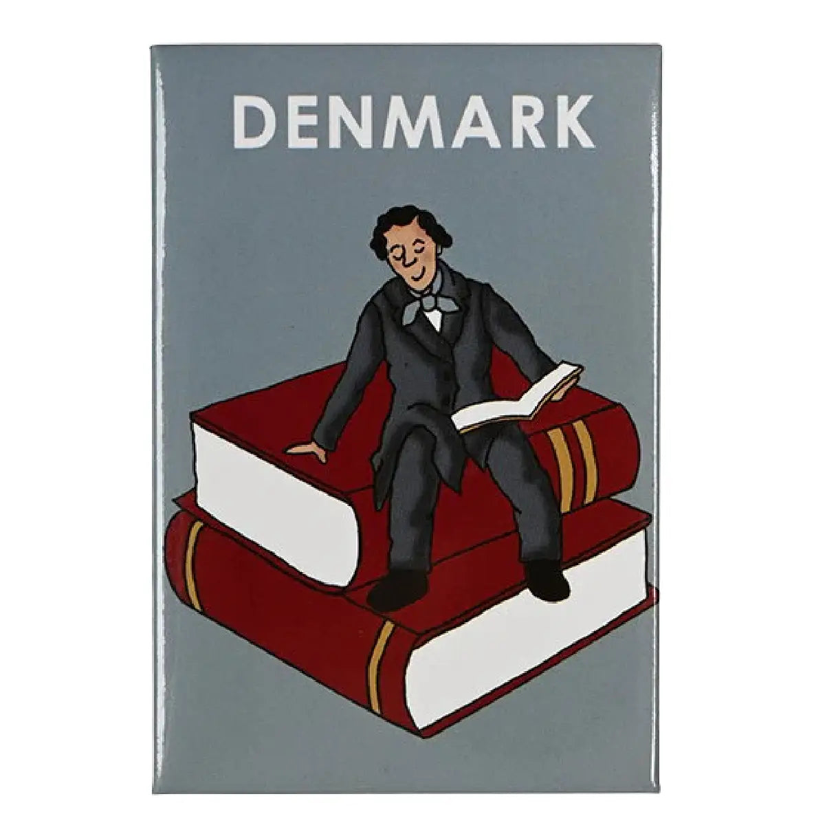 Det Gamle Apotek magnet med H.C. Andersen-motiv 8 x 5,4 cm