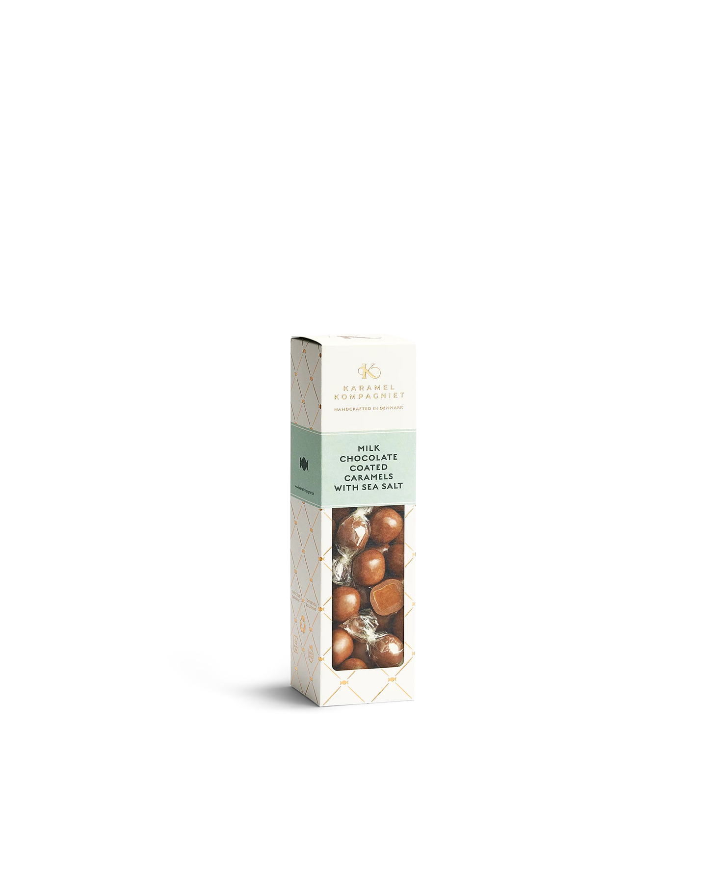 Karamel Kompagniet Milk Chocolate Coated Caramels With Sea Salt i 109 g æske