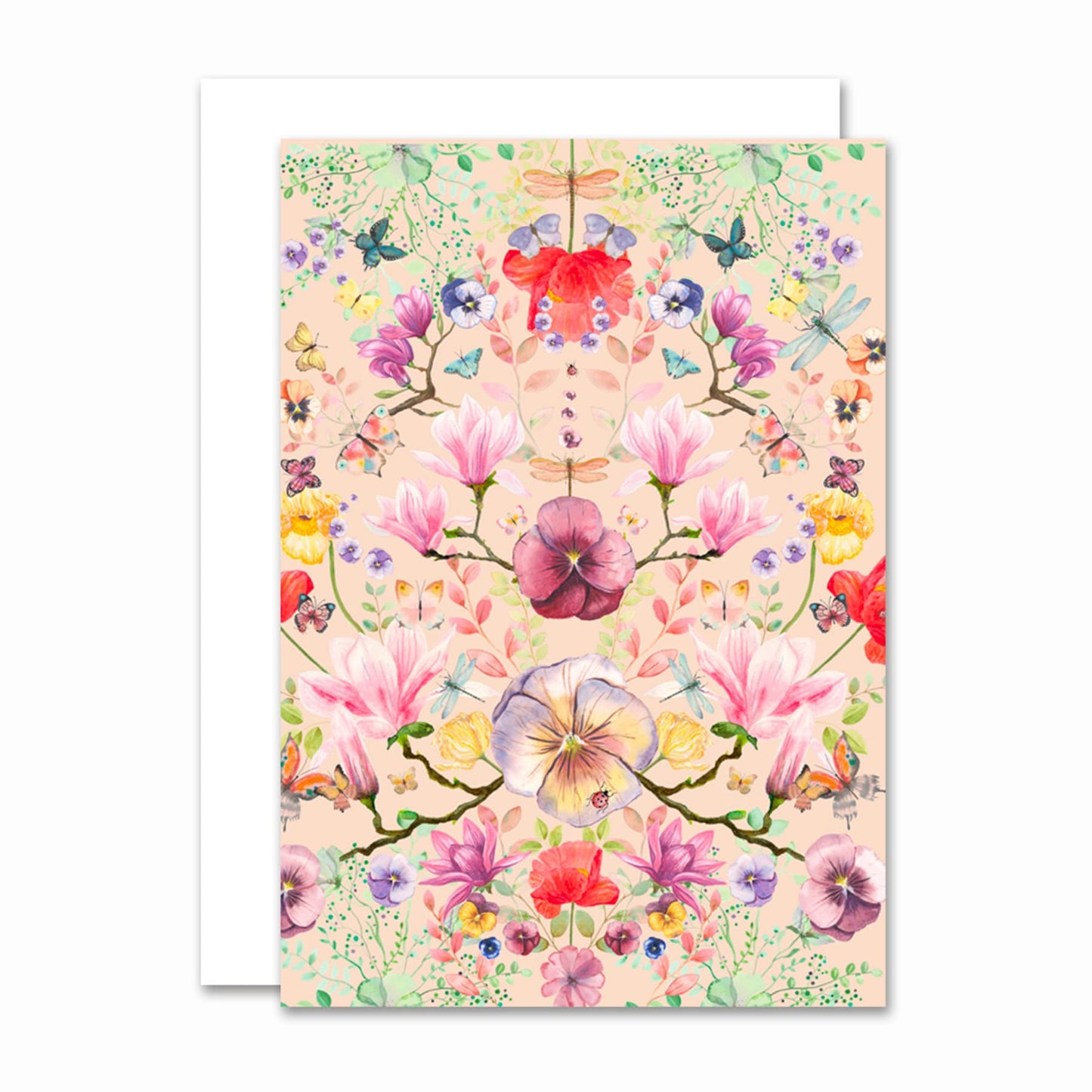 All By Voss - Lille Foldet Kort Botanicals Magical Garden