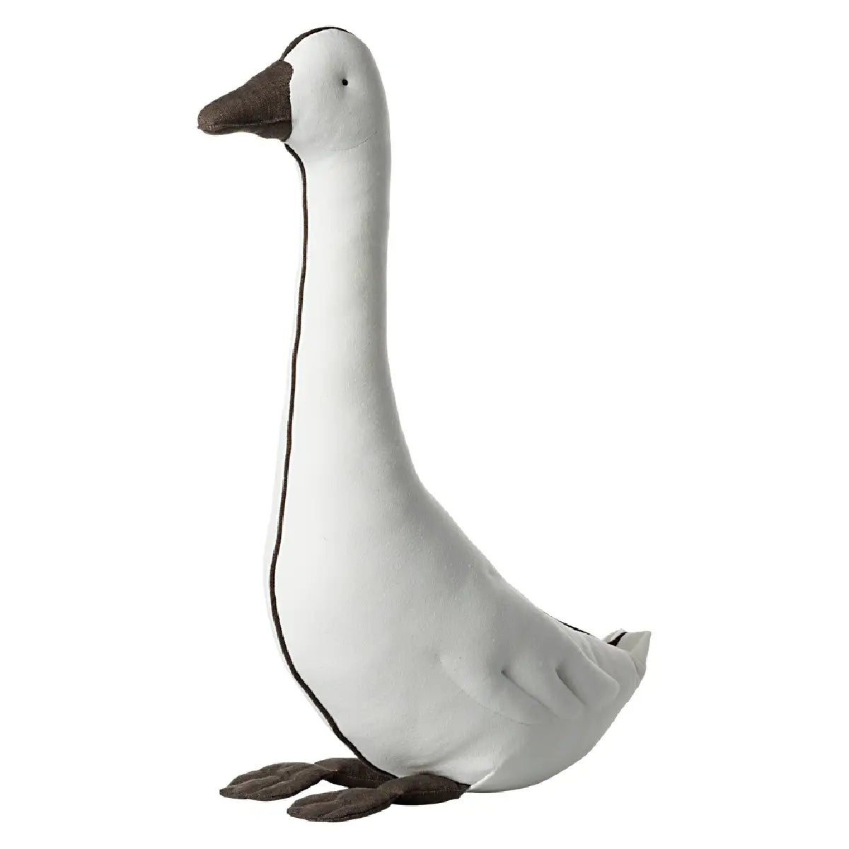 Maileg Goose Small Off White, lille dekorativ gås i lyst stof til julepynt, børneværelse og hyggelige Maileg-opstillinger
