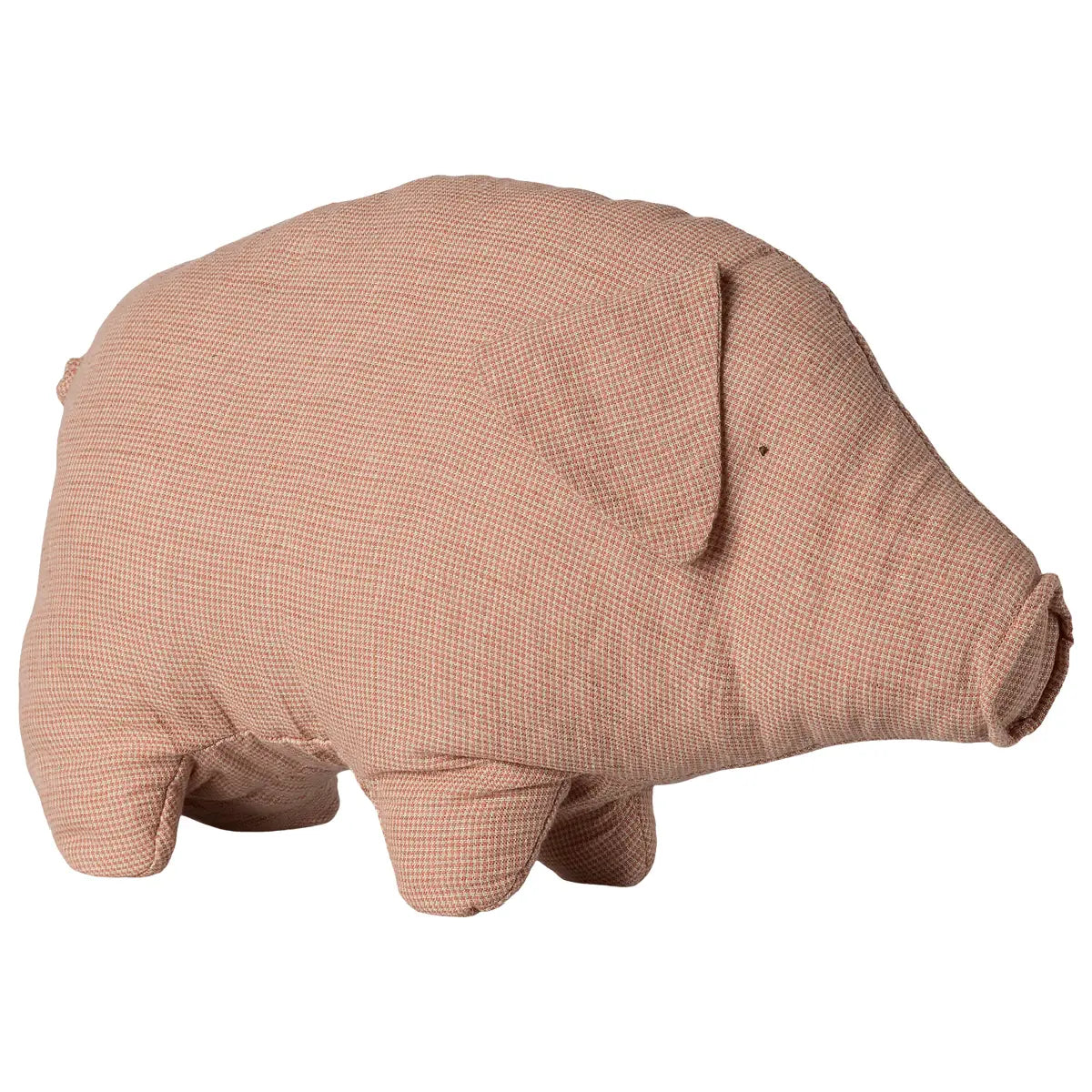 Maileg Polly Pork Medium, blød stofgris i hør og bomuld med genanvendt polyesterfyld, bamse til leg og kram