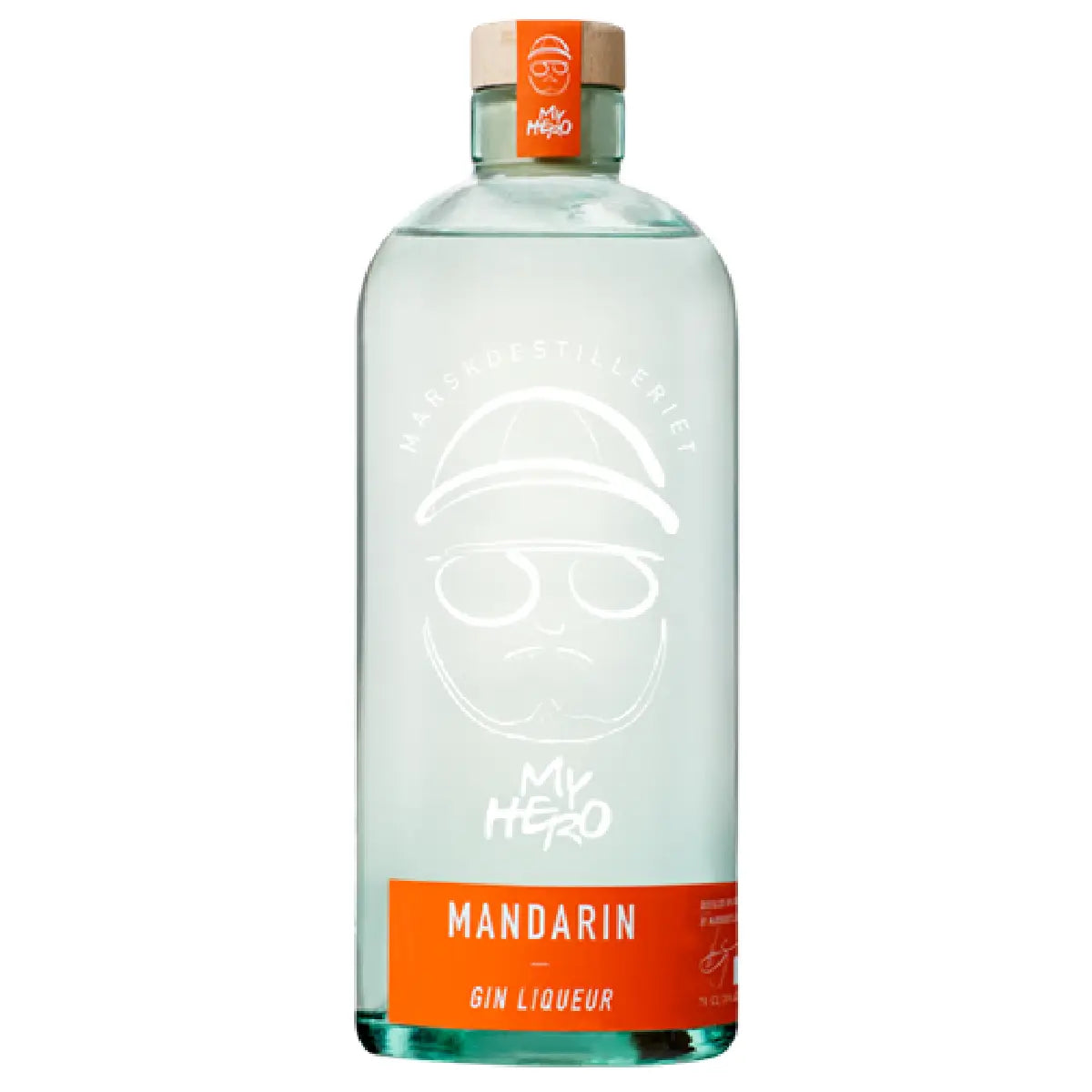 Marskdestilleriet Gin Likør Mandarin med frisk og sødmefuld mandarinsmag, 70 cl