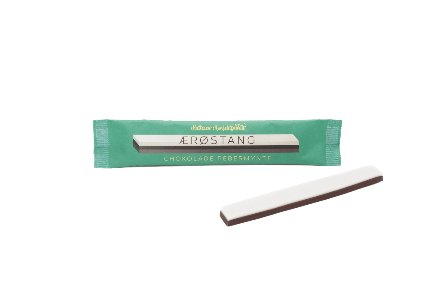 Hattesens Konfektfabrik - Chokolade Pebermynte Stang