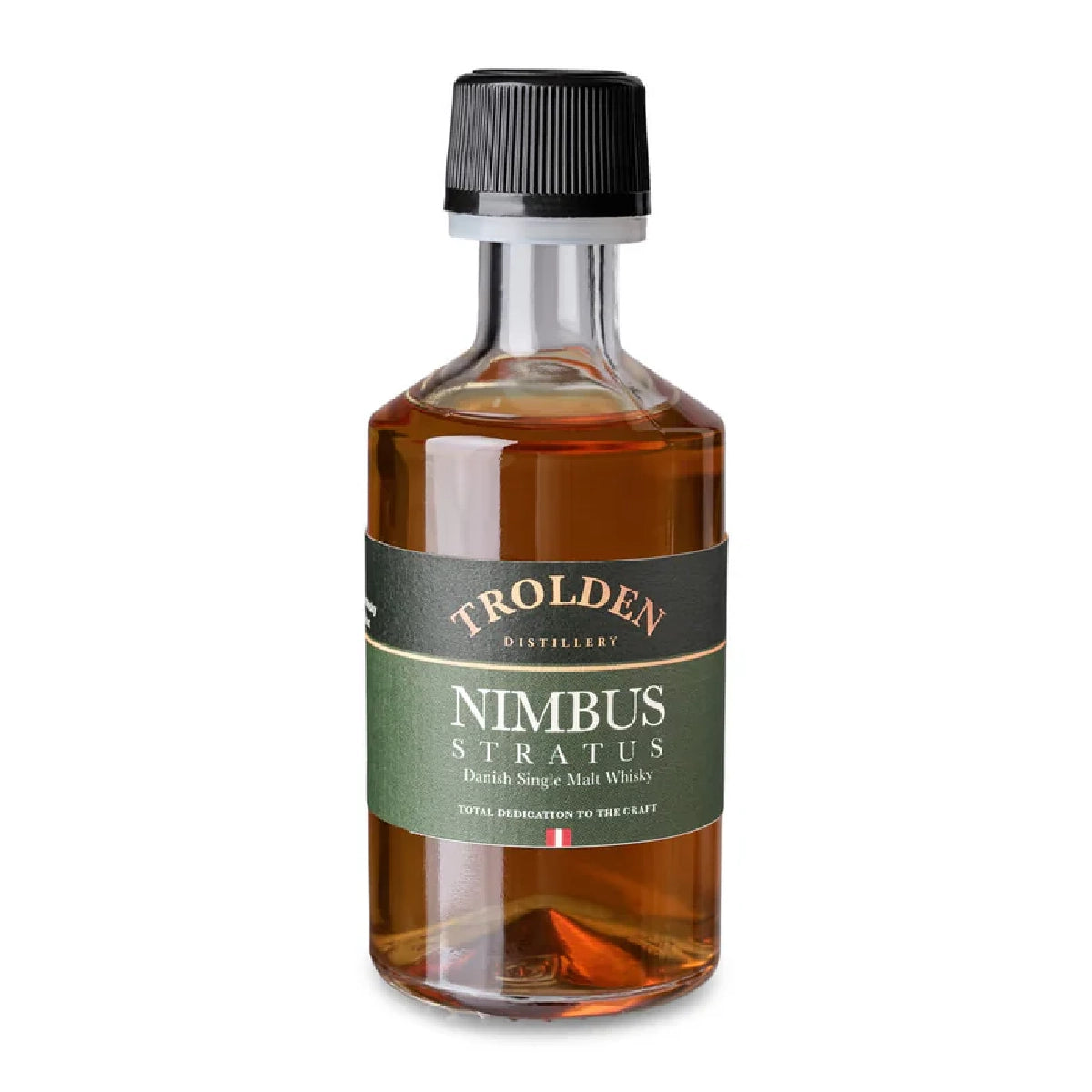 Trolden NIMBUS STRATUS single malt whisky 5 cl – dansk “Kolding Single Malt” på dansk bygmalt, modnet på ex-bourbon og ex Pedro Ximenez-fade med vanilje, karamel, rosiner og figner