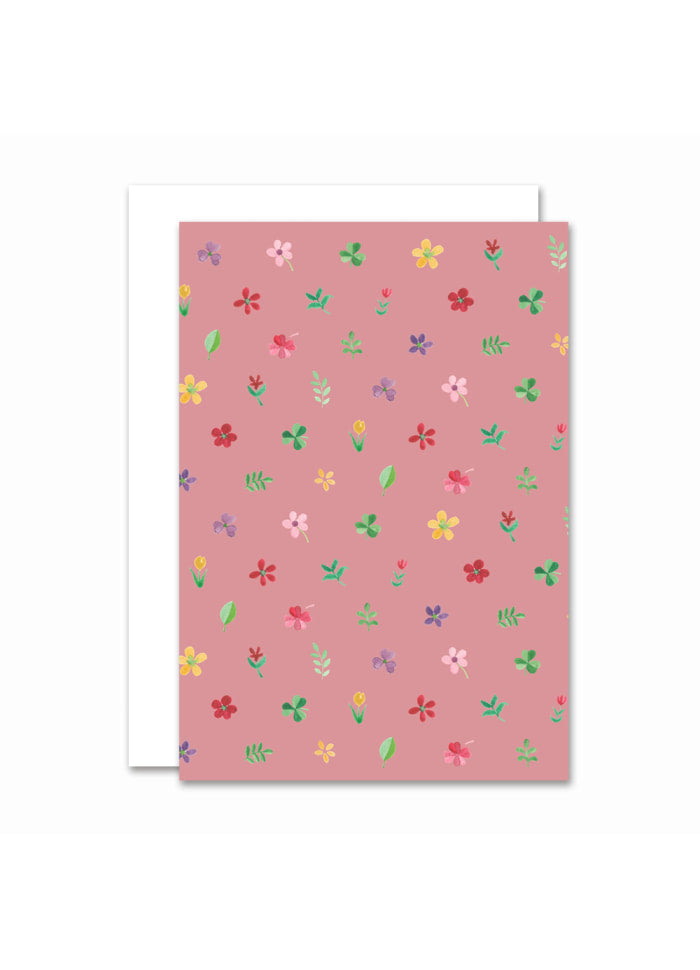 All By Voss - Lille Foldet Kort Botanicals Petit Rose