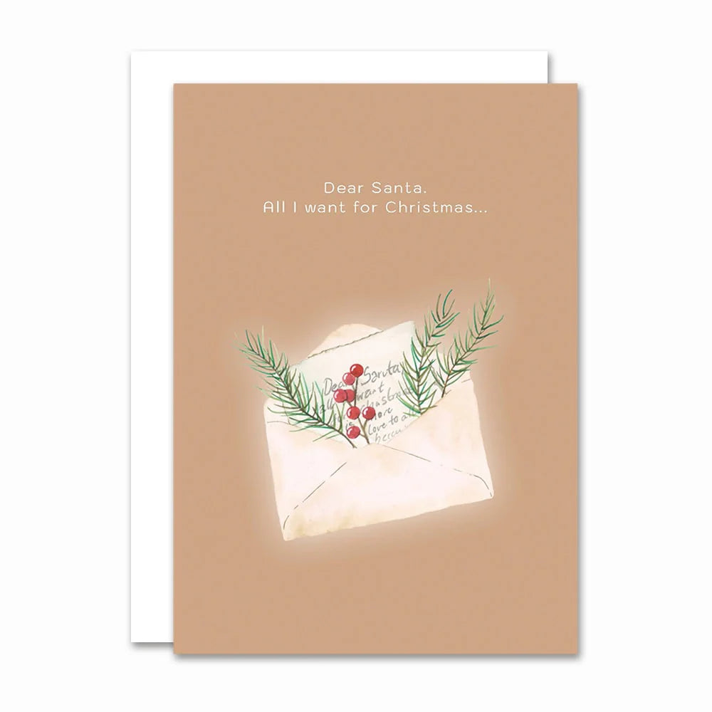 All By Voss - Foldet Kort Dear Santa