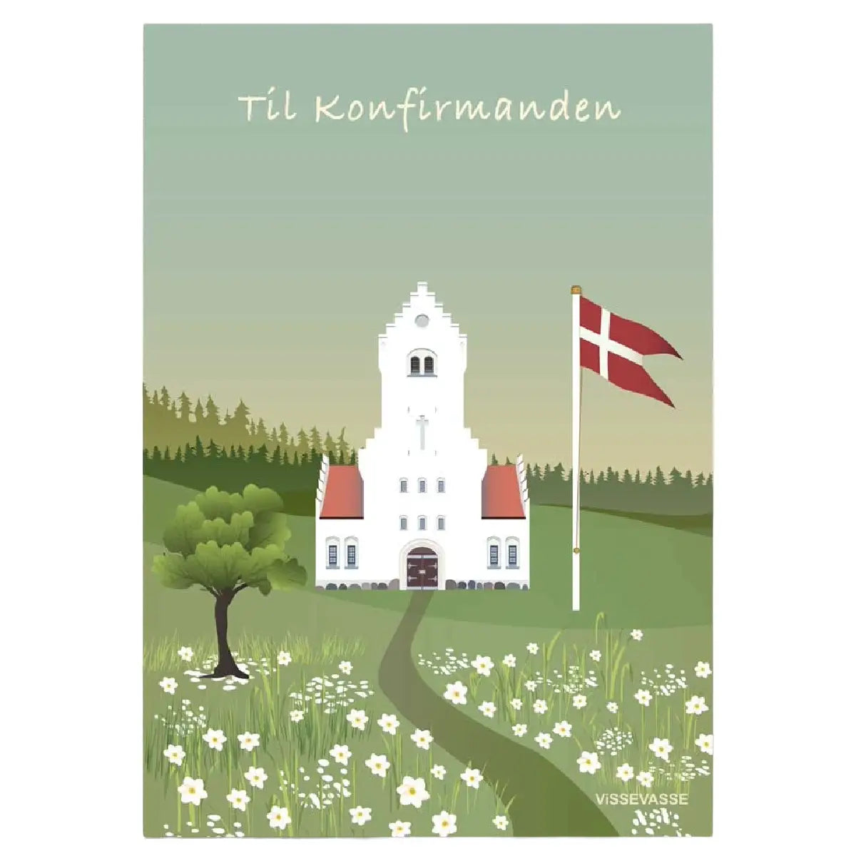 ViSSEVASSE Til konfirmanden minikort i A7-format til konfirmationsgaven