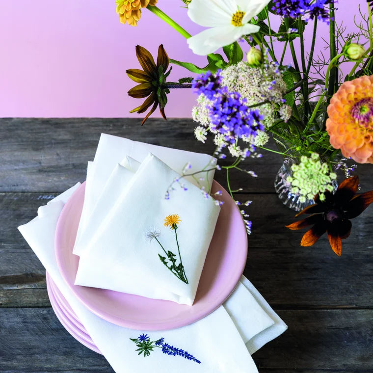 Langkilde & Søn - 6 stk Flora Servietter Med Forskellige Motiver