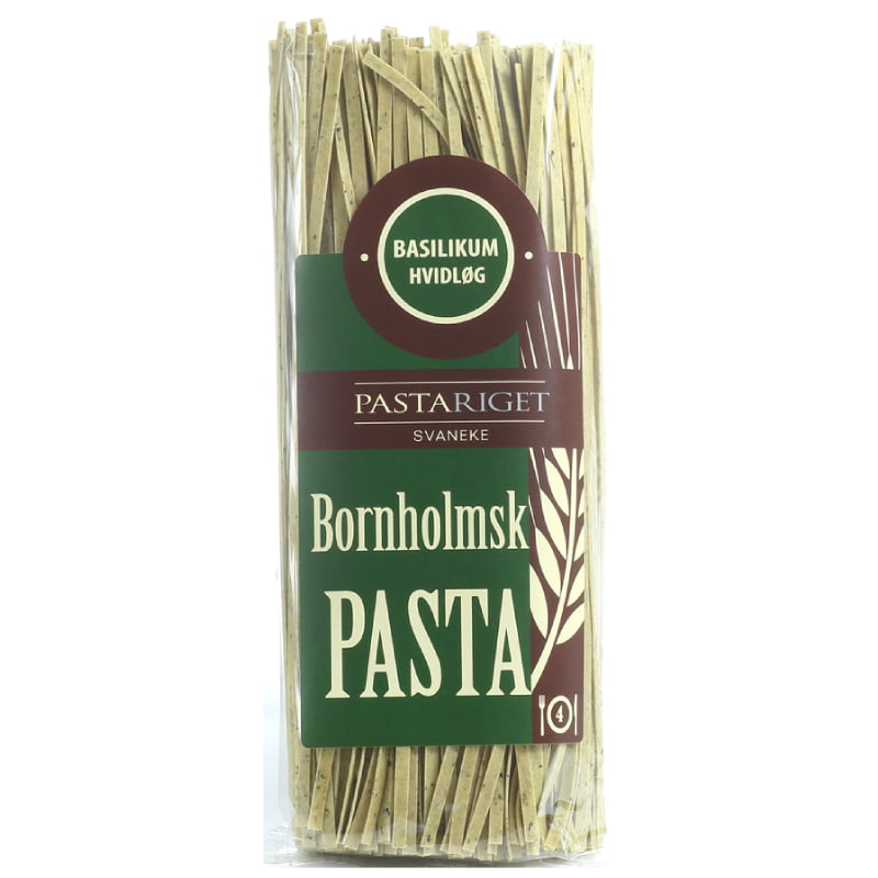 Pastariget pasta-basilikum-hvidlog