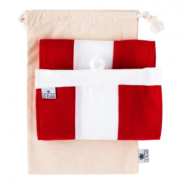 Langkilde & Søn Knudefri Vimpel i Dannebrog-farver til 12 m flagstang, 21 x 600 cm