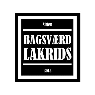 Bagsværd Lakrids logo i sort-hvid – dansk håndlavet lakridsbrand.