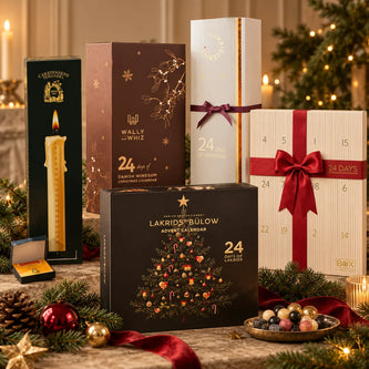 Julekalendere 2026 med lakrids, vingummi, te og andre søde specialiteter hos SMAGdansk.