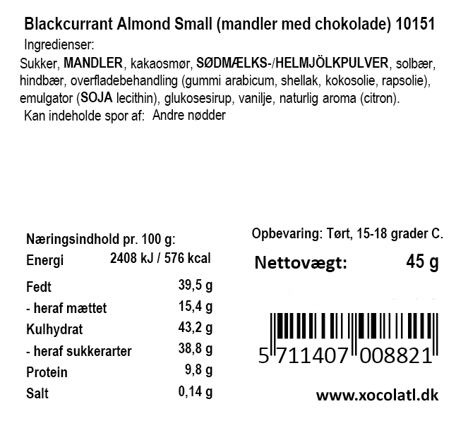 Xocolatl - Blackcurrant Almond