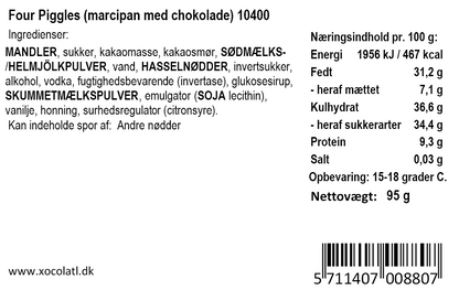 Xocolatl - 4 Grise I Æske