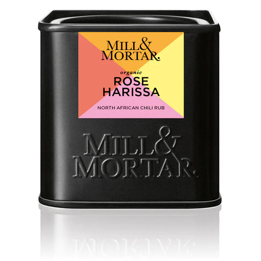 Mill & Mortar Rose Harissa Chilirub økologisk krydderiblanding 50 g