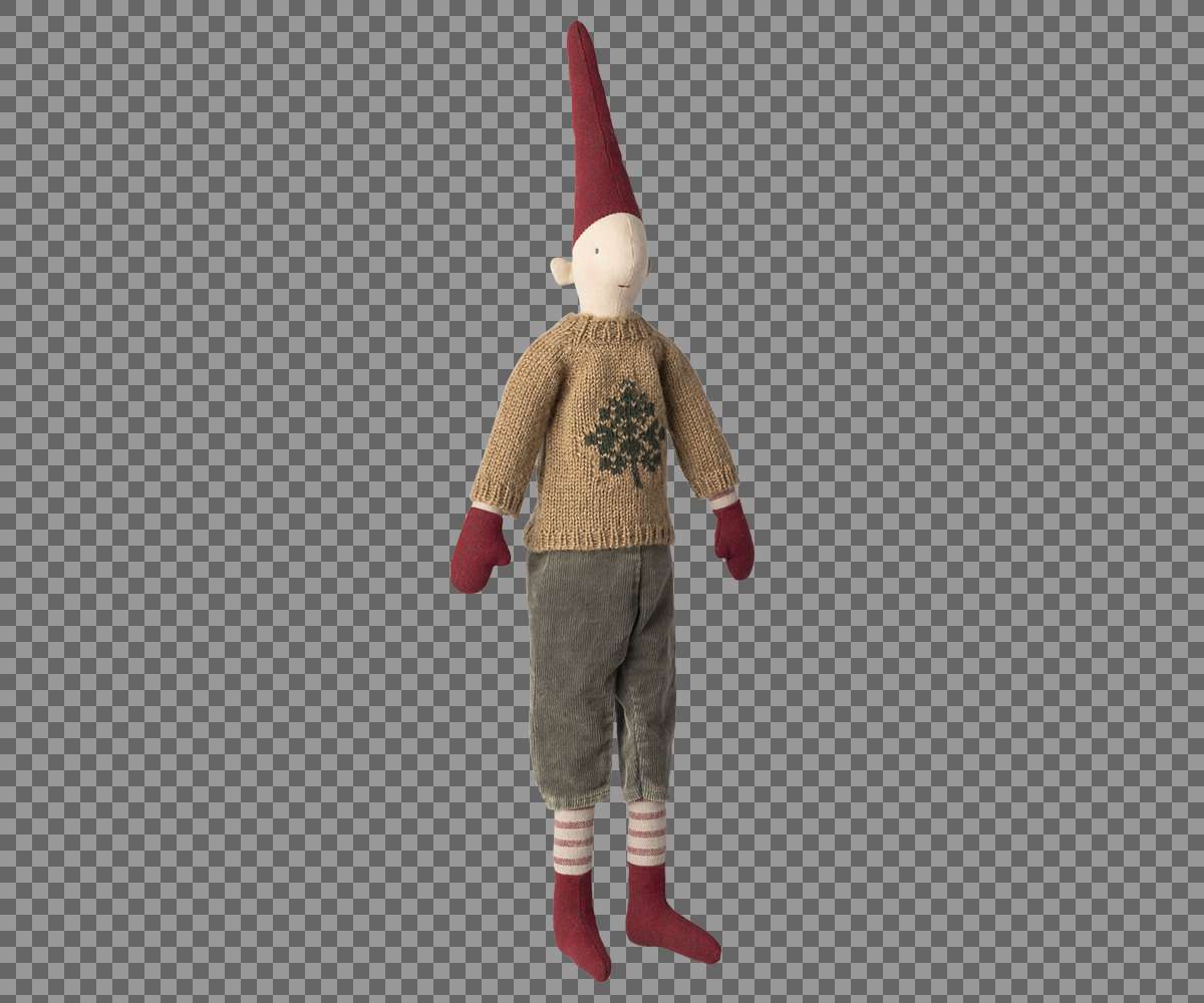 Maileg - Nisse Str. 3 Dreng Bukser Og Strikket Sweater