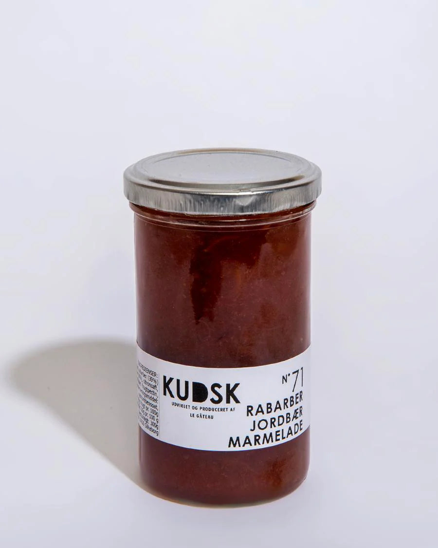 Kudsk - Rabarber Jordbær Marmelade