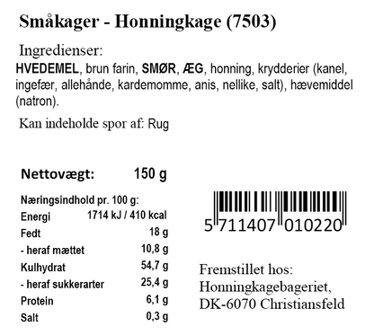 Xocolatl - Småkager Med Honningkage