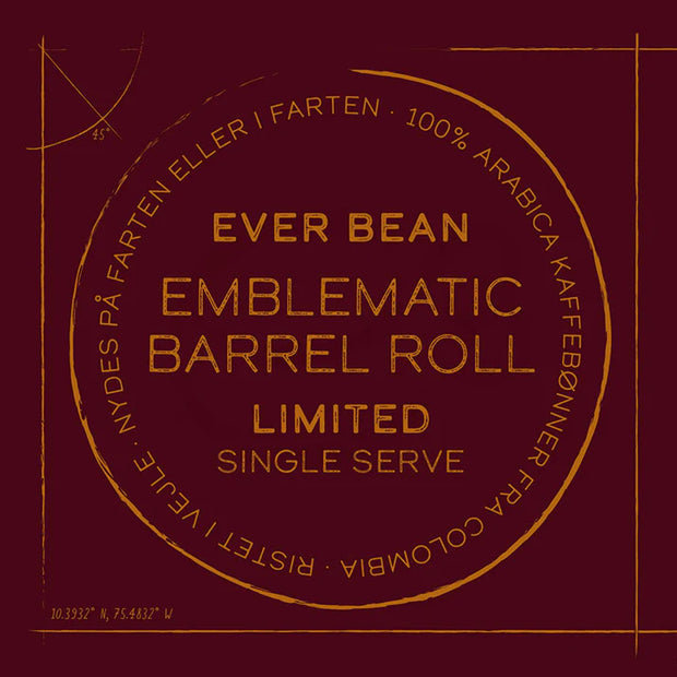 EverBean Emblematic Barrel Roll Limited Single Serve kaffe fra Colombia lagret på romfade