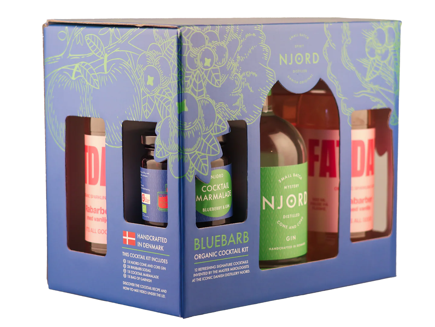 Njord - Bluebarb Cocktailsæt