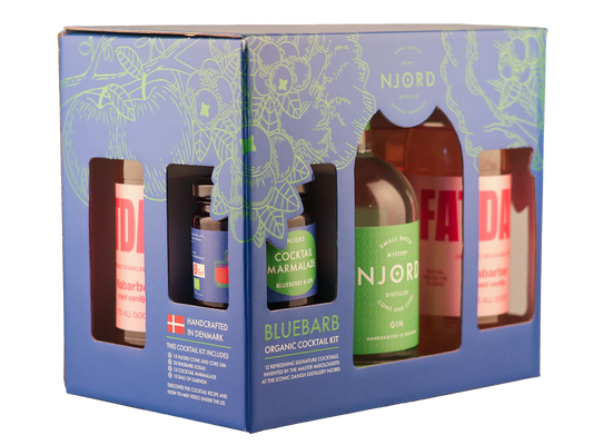 Njord - Bluebarb Cocktailsæt