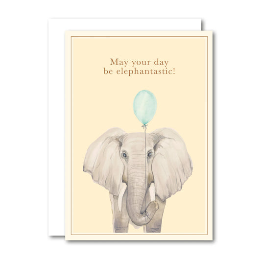 All By Voss - Lille Foldet Kort Elephant