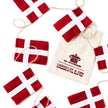 Langkilde & Søn stor flagranke med 10 Dannebrogsflag 320 cm