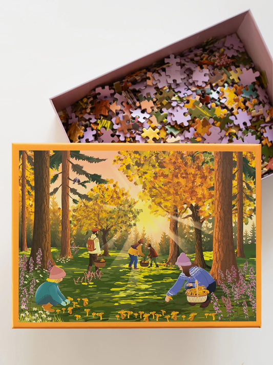 Vissevasse - Forest Treasures Puslespil Med 1.000 Brikker