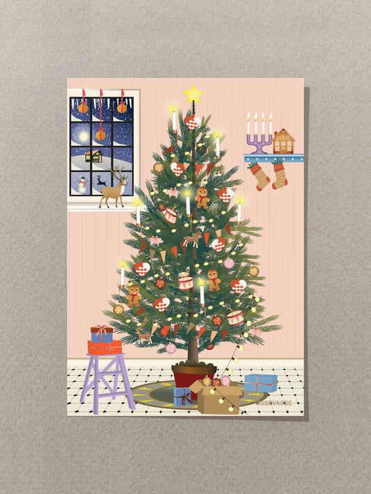 Vissevasse - Glowing Christmas Tree Kort