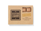 Bagsværd Lakrids Guld Symfoni æske 125 g – salt lakrids med Læsø salt overtrukket med DULCE karamelliseret hvid chokolade, chokoladelakrids med gylden sødme og salt balance