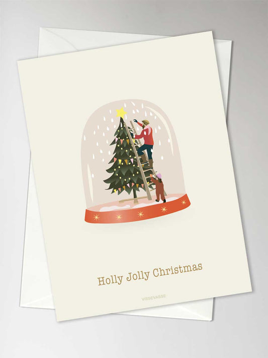 Vissevasse - Holly Jolly Christmas Kort