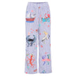 Hunkøn Nessie Trousers i Blue Ocean Art Print med lige ben, elastik i taljen og sidelommer