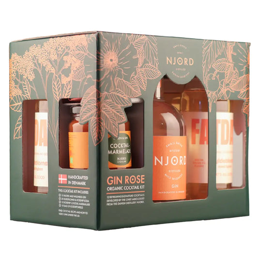 Spirit of Njord Gin Rose Cocktailsæt