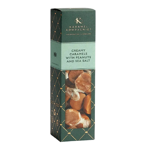 Karamel Kompagniet Creamy Caramels With Peanuts & Sea Salt med peanuts og sydesalt 138 g