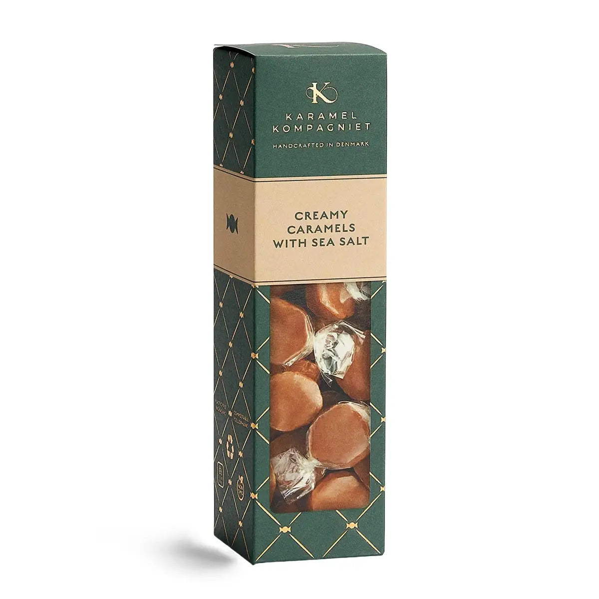 Karamel Kompagniet Creamy Caramels With Sea Salt med Læsø Sydesalt i 138 g æske