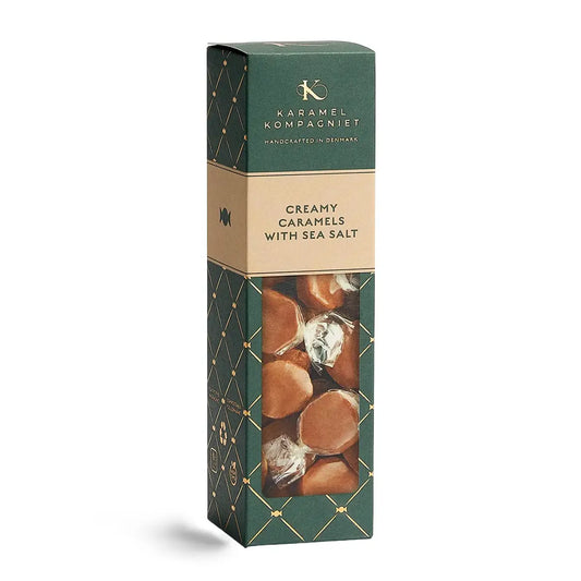 Karamel Kompagniet Creamy Caramels With Sea Salt med Læsø Sydesalt i 138 g æske