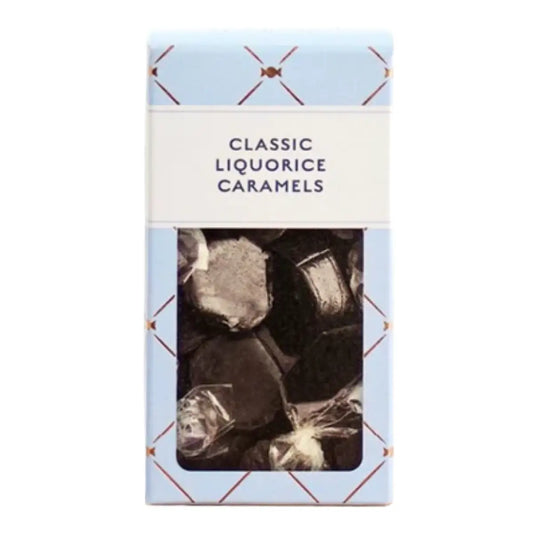 Karamel Kompagniet Classic Liquorice Caramels Tiny med lakrids i 60 g æske