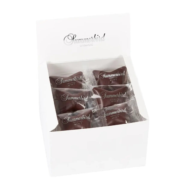 Summerbird Mint 13 g med mørk chokolade og mintganache