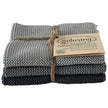 Solwang Design Stormy Grey Combi strikkede karklude i grå nuancer, 3 stk.